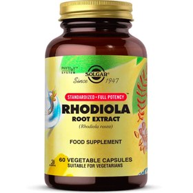Resim SOLGAR Rhodiola Root Extract 60 Kapsül (Altın Kök- rodıola) 