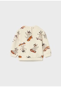 Resim Mayoral Erkek Bebek Sweatshirt 2417 Krem 