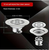 Resim Chuangyinshop Silvery Paslanmaz Çelik Koku Önleyici Drenaj Kapağı Banyo Mutfak Duş 