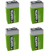 Resim Westinghouse 4 Adet Varta 9 Volt 200 9v 200mah Şarj Edilebilir Kare Pil Şarzlı Pil - Çocuk Telsiz Pili 