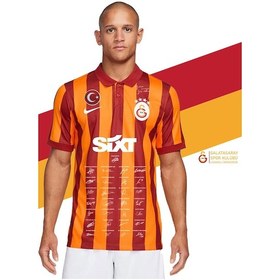 Resim Galatasaray Lisanslı 100. Yıl İmzalı Forma Sarı - Kırmızı 
