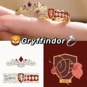 Resim Harry Potter Çift Yüzükleri - Şık Bir Aşk Sözü Takısı, Harry Potter Hayranları İçin Mükemmel Hediye 