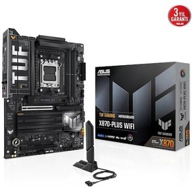 Resim Asus Tuf Gamıng X870-plus Wıfı, 4xddr5, 4xm.2, Hdmı, Dp, Type-c, Wi-fi 7, Bluetooth V5.4, Am5 Soket Gamıng Anakart 