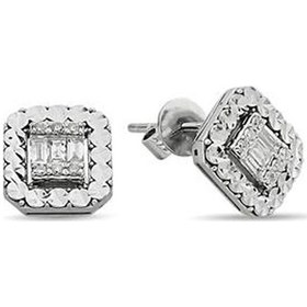 Resim Pirnus Diamond Baget Küpe 14 Ayar Altın Gramı : 3.42 