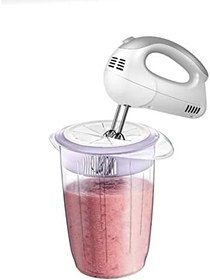 Resim Deconox Kapaklı Mikser Blender Kabı 1 Litre Sıçratmayan Çırpma Mikser Kabı, Kapaklı Çırma Kabı [Asorti] 
