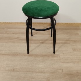 Resim Evko Mobilya Tabure, Bar Taburesi, 2'li Tabure,siyah Ayaklı-yeşil 