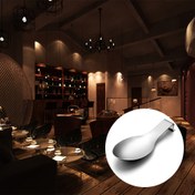 Resim 1 adet Paslanmaz Çelik Kaşık Dinlenme Yeri, 24.89*9.4cm Spatula Ladle Tutucu, Ağır Hizmet Kaşık Tutucu, Kaşık için Mutfak Araç Tutucu, Restoran ve Ticari Kullanım için 