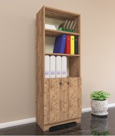 Resim Nur Mobilya 4 Adet Kapaklı Kitaplık Ofis Kitaplığı Kütüphane 