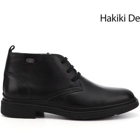 Resim Gönderi R Siyah Bağcıklı Hakiki Deri Klasik Bot Siyah 