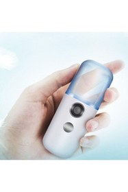 Resim Genel Markalar Mini Taşınabilir Şarjlı Yüz Cilt Buhar Banyosu Dezenfektan Su Püskürtücüü Şişe (ut) 