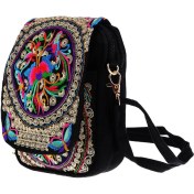 Resim Vogue Nakış Omuz Çantaları Etnik El Yapımı Çiçekler Bayanlar Çanta 20X14CM # 1 (Yurt Dışından) 