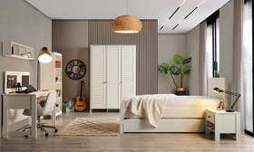 Resim İnci Genç Odası Takımı - 4 Kapaklı 