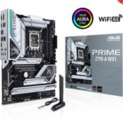 Resim ASUS PRIME Z790-A WIFI INTEL Z790 LGA1700 DDR5 7000 DP HDMI 4X M2 USB3 2 WİFİ 6E BT AURA RGB 2.5GBİT LAN ATX PCIE SLOT Q RELEASE ARMOURY CRATE AI SUİTE 3 