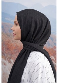 Resim Armanda 70 X 190 Cotton Monogram Desen Şal - Ar 3098 03048 - 70 X 190 / Siyah 