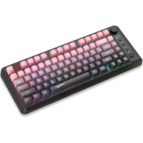 Resim Sones Hxsj L400 Üç Modlu Kablosuz Rgb Işık İnce Film 81 Tuşlu Klavye 