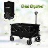Resim Workpro WP285015 80 KG 4 Tekerli Katlanabilir Ağır Hizmet Taşıma Arabası 