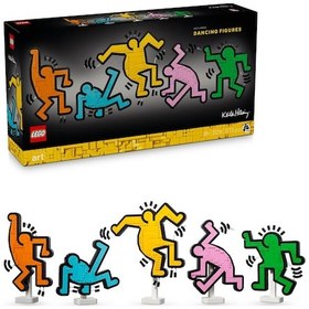 Resim LEGO® Art Keith Haring - Dans Eden Figürler 31216 - Yetişkinler için Sergilenebilir Koleksiyonluk Yaratıcı Model Yapım Seti (1773 Parça) 