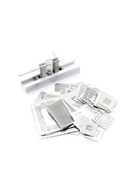 Resim Xurunkeji 47 Adet/takım Oyun Konsolu Doğrudan Isıtma Bga Şablonu + Bga Jig Bga Reball Kiti Xbox 360cpu Ps3-cpu Wıı Gpu Cxd2949cgb 