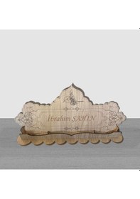 Resim Kişiye Özel Ahşap Masa İsimliği Hediyelik Eşya 