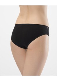 Resim Türen 262 İkili Likralı Dantelli Bikini-sıyah Siyah 