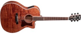 Resim Cort GA5F-FMHOP Grand Auditorium Elektro Akustik Gitar (Profesyonel) | Masif Ladin Kapak, Alevli Akçaağaç Arka ve Yanlar, Fishman Presys EQ Sistemi 