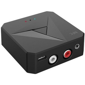 Resim 2-in-1 Bt 5.0 Nfc Transmitter-receiver: 3.5mm/rca, Araç Ev Ses Sistemi, Plug&play, 10m Uzaklık, Usb Beslemeli 