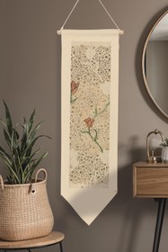 Resim William Morisse Duvar Halısı, Sanat Serisi Dekor, 100cm Kanvas Flama Askılı Duvar Örtüsü NO:691 - Renkli - 4 / 30 x 100 