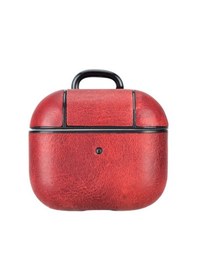 Resim Airpods 3.Nesil Uyumlu Deri Kılıf Juni Aa4 Kırmızı 