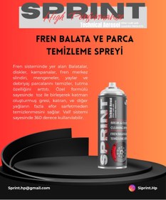 Resim SPRINT HIGH PERFORMANCE Fren Balta Temizleme Spreyi - 500ML - Sprint HP 