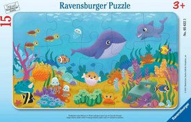 Resim Ravensburger 15 Parça Çerçeveli Puzzle Sualtı Park 056323 