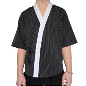 Resim FORMTEKS Sushi Şef Kimono Ceketi Çizgili 