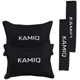 Resim Skoda Kamiq Nakışlı Otomind Boyun Yastığı Seti 