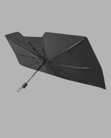 Resim Katlanabilir Ön Cam Güneşliği Şemsiye - Her Araca Uygun Isı Ve Işık Koruması 