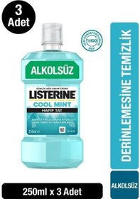 Resim Listerine Cool Mint Hafif Tat Ağız Bakım Suyu 3 x 250 ML 