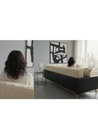 Resim Jakarlı Koltuk Örtüsü 170x220 Cm/ Kaymaz, Şık, Dayanıklı Bej 