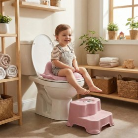 Resim Empressco Ttt Pembe Kulplu Çocuk Klozet Adaptörü - Fiyatı, Yorumları 