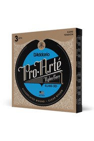 Resim Hype Store D'Addario 3'Lü Paket, Klasik Gitar Tel Seti, Pro-Arte, Sılve 