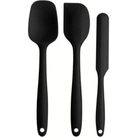 Resim Yanmaz Yapışmaz Silikon 6'lı Pasta, Yumurta Fırçası, Kaşık , Spatula Mutfak Seti 