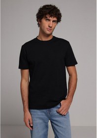 Resim Colin's Colins Regular Fit Yuvarlak Yaka Düz Erkek Siyah Kısa Kol Tişört Cl1080108 Q1.v1 Blk Siyah 
