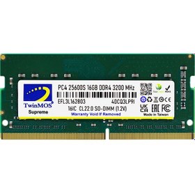 Resim Twinmos Mdd416gb3200n, 16gb, Ddr4, 3200mhz, 1.2v Notebook Ram 
