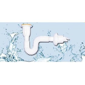 Resim Çekvalfli Körüklü Lavabo Sifonu Çok Renkli 