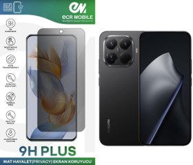 Resim Ecr Mobile Xiaomi 15T/15T Pro ile Uyumlu Ekran Koruyucu 9H Esnek Nano Kırılmayan MAT HAYALET(Privacy) 