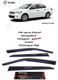 Resim Citroen C-Elysee Sunplex Cam Rüzgarlığı Mugen 4'Lü 