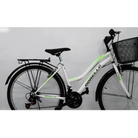Resim Dorello Beyaz Yeşil Dorello Bisiklet 26 Jant Bisiklet 2650 Model Sepetli Model 
