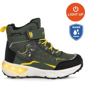 Resim BUCKHEAD 3036 T-Rex WATERPROOF-IŞIKLI Anatomik Çocuk Bot Haki 