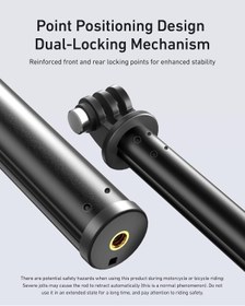 Resim Coverzone Uzatılabilir Selfie Çubuğu GoPro Hero 13 12 11 10/Insta 360/DJI Osmo 360 Action 5 4 Pocket 