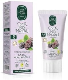 Resim EYÜP SABRİ TUNCER Doğal Karadut Özlü Çocuk Diş Macunu 60ml 