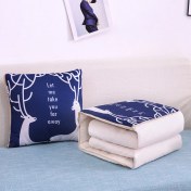 Resim Zhuque Üzerinde Logo Baskılı Ikisi Bir Arada Yastık Yorganı, Çok Fonksiyonlu Araba Kanepe Yastığı Yorganı (Yurt Dışından) 