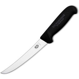 Resim Victorinox 5.6503.15 Siyah Fibrox 15 CM Kavisli Geniş Ağız Sıyırma Bıçağı 