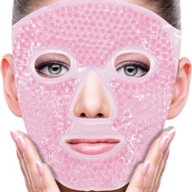 Resim Tekrar Kullanılabilir Jel Boncuk Soğuk Yüz Maskesi - 1 Paket Cilt Bakımı İçin Sıcak ve Soğuk Kompres, Uyku SPA Soğutma Paketi, Alkol İçermeyen, Yüz Dolgunluğu Azaltma İçin Elektrik Gerektirmez, Kokusuz, Soğutma Yüz Maskesi | Rahatlatıcı Yüz Maskesi | Tekrar Kullanılabilir Yüz Maskesi 